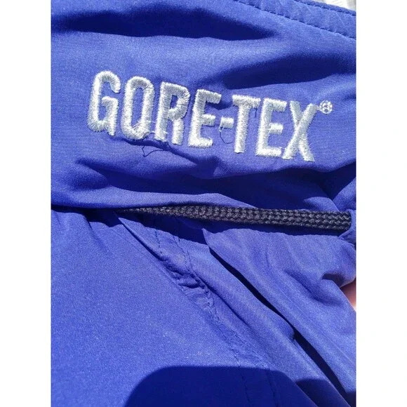 Vintage Frank Shorter Jacket Mens Large Blue Gore Tex Hooded Colorblock 90s EUC! - Picture 11 of 16
